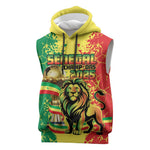 Custom Senegal Football Sleeveless Hoodie We Are the Champions