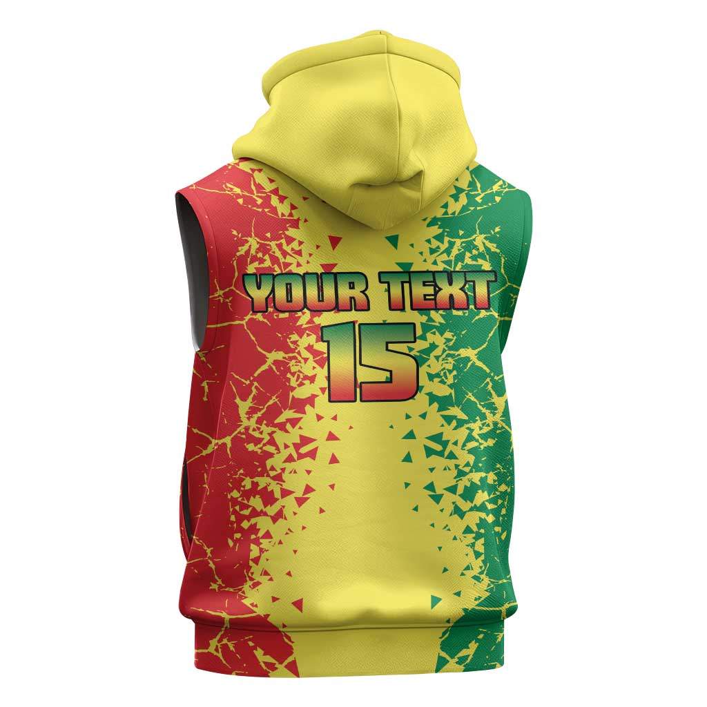 Custom Senegal Football Sleeveless Hoodie We Are the Champions