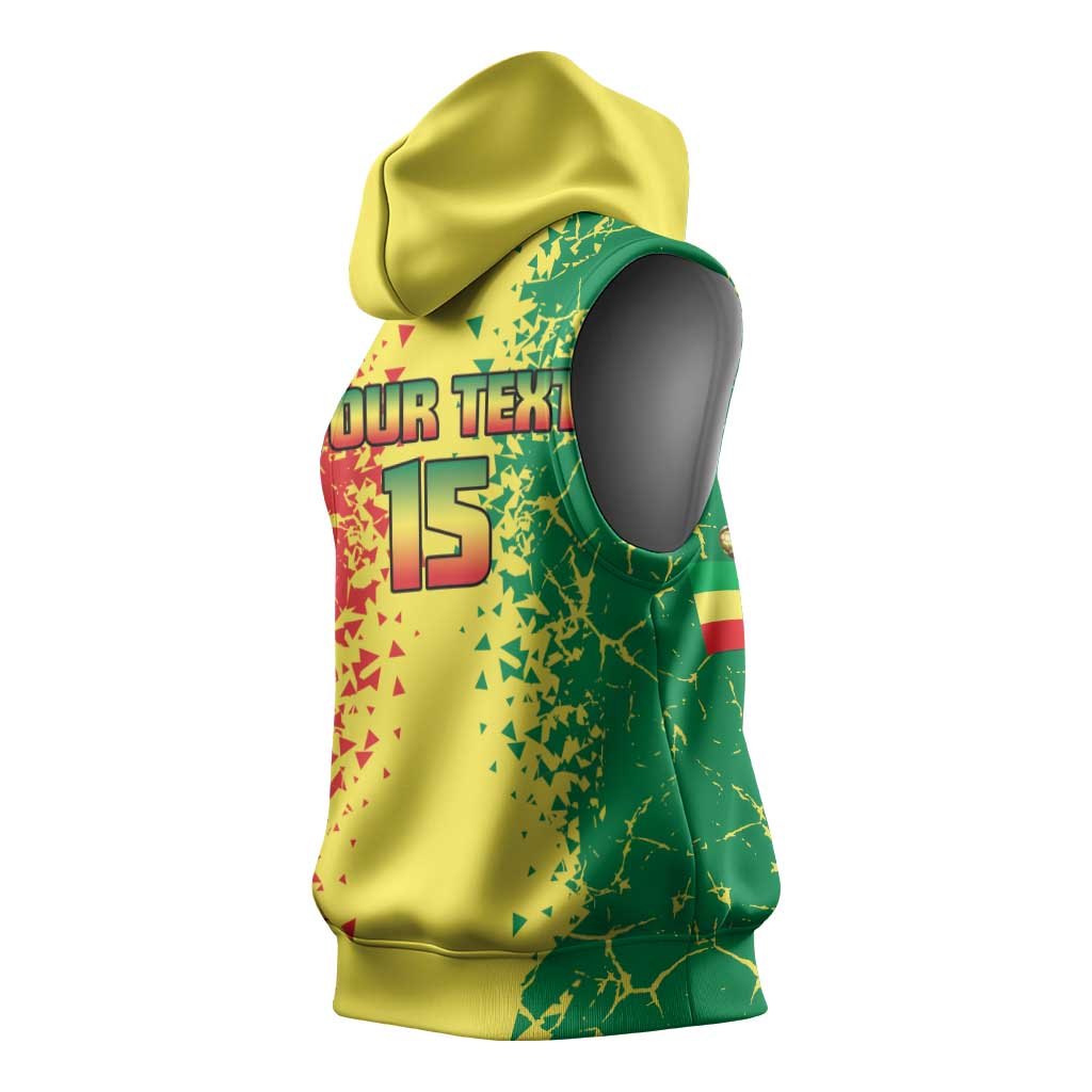 Custom Senegal Football Sleeveless Hoodie We Are the Champions