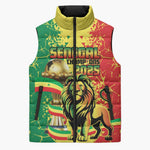 Custom Senegal Football Sleeveless Puffer Jacket We Are the Champions