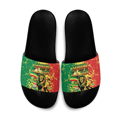Senegal Football Slide Sandals We Are the Champions