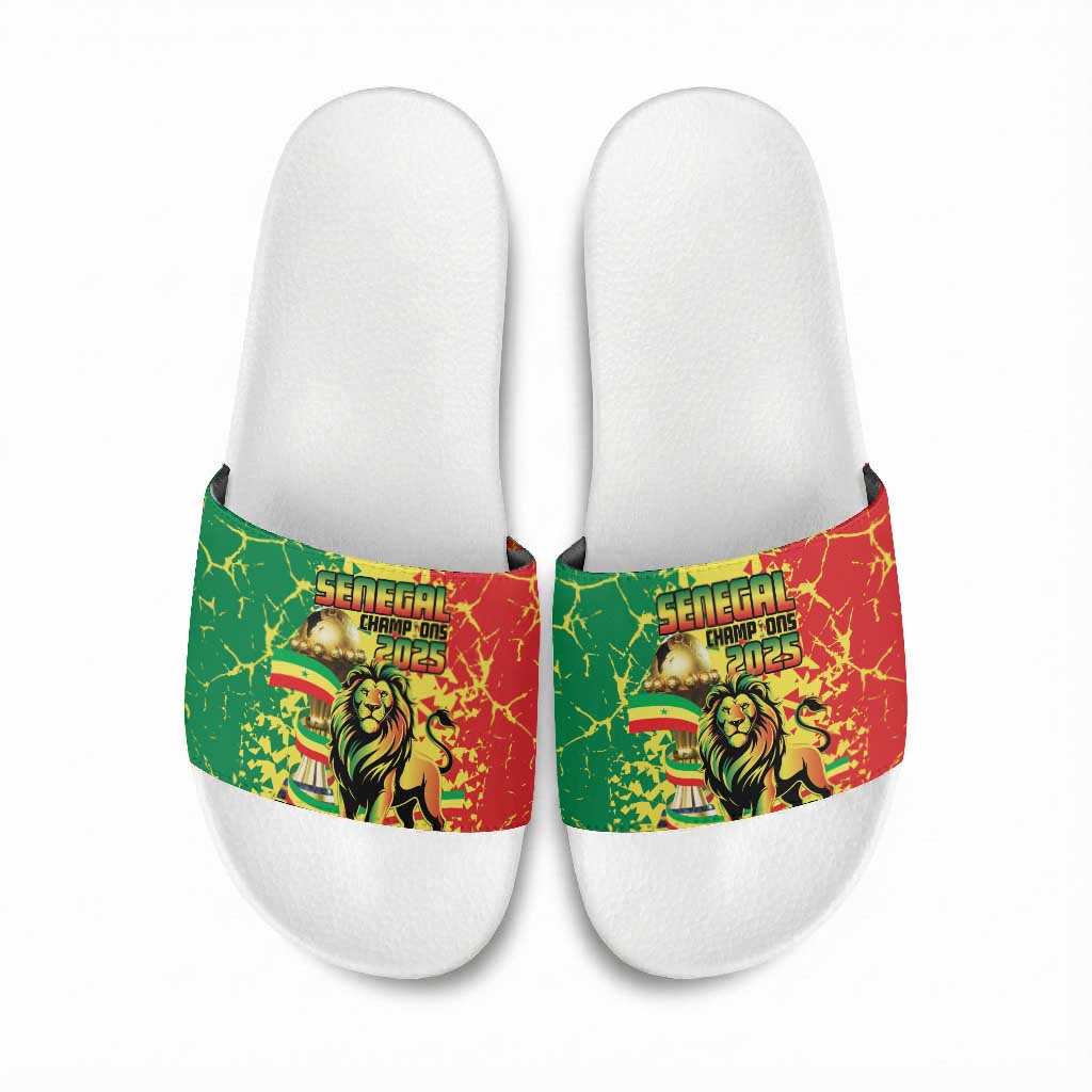 Senegal Football Slide Sandals We Are the Champions