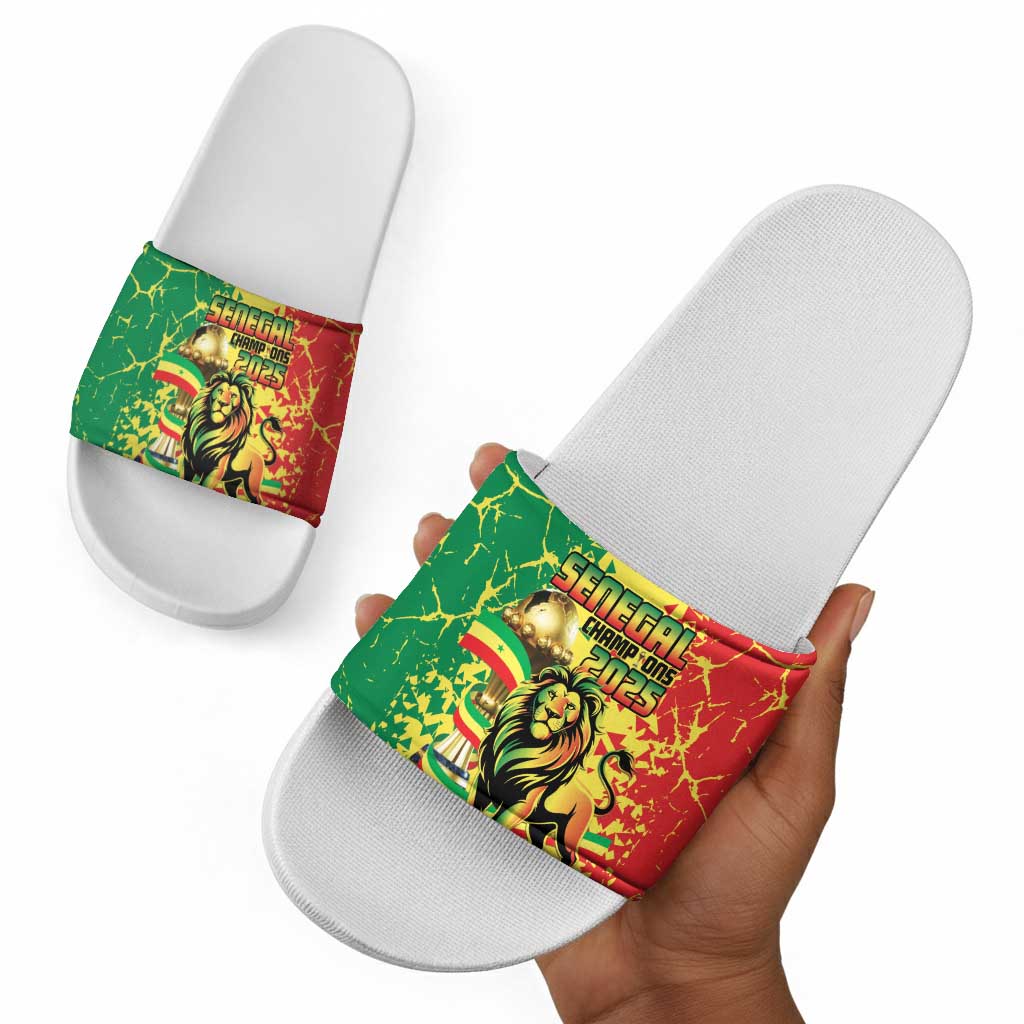 Senegal Football Slide Sandals We Are the Champions