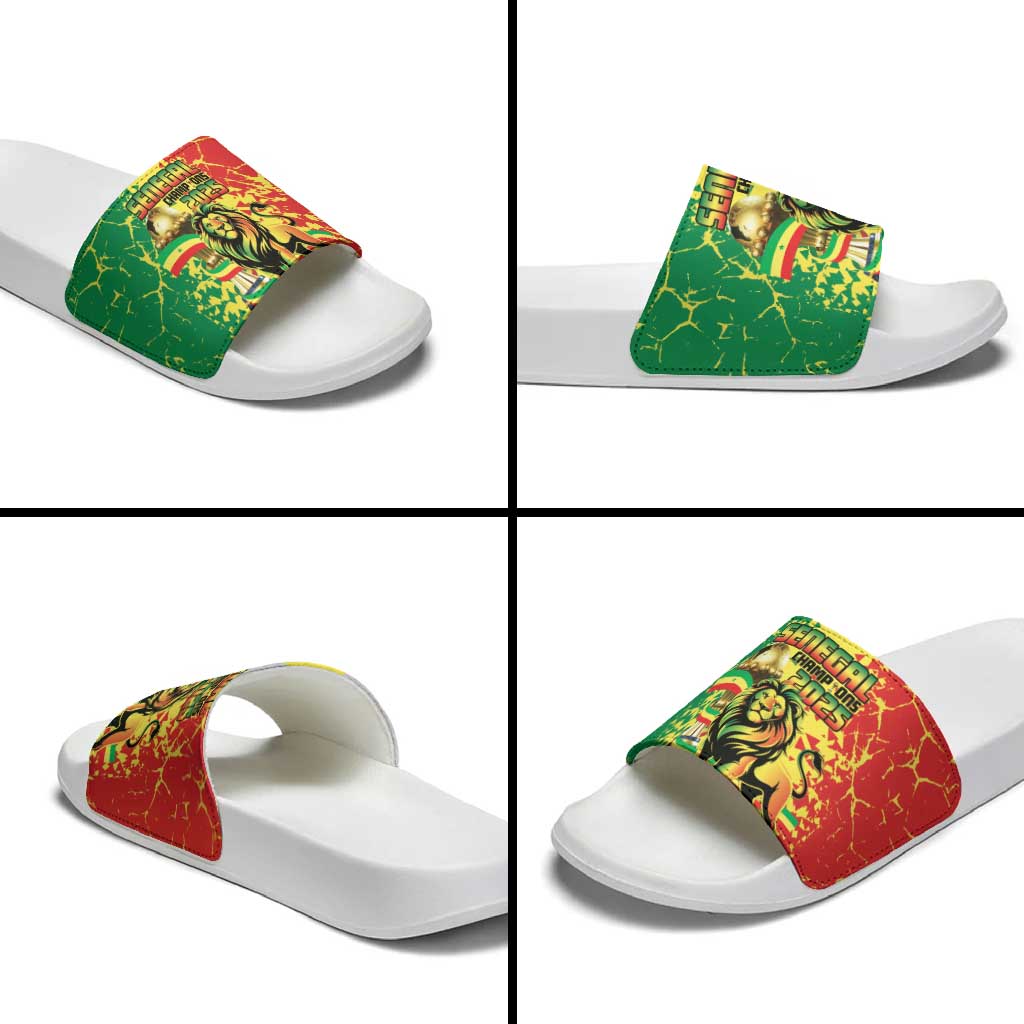 Senegal Football Slide Sandals We Are the Champions