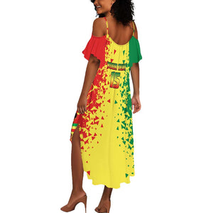 Custom Senegal Football Summer Maxi Dress We Are the Champions