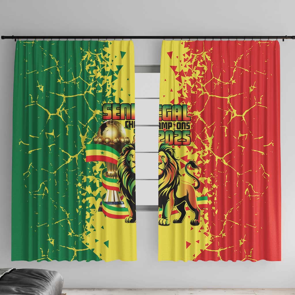 Senegal Football Window Curtain We Are the Champions