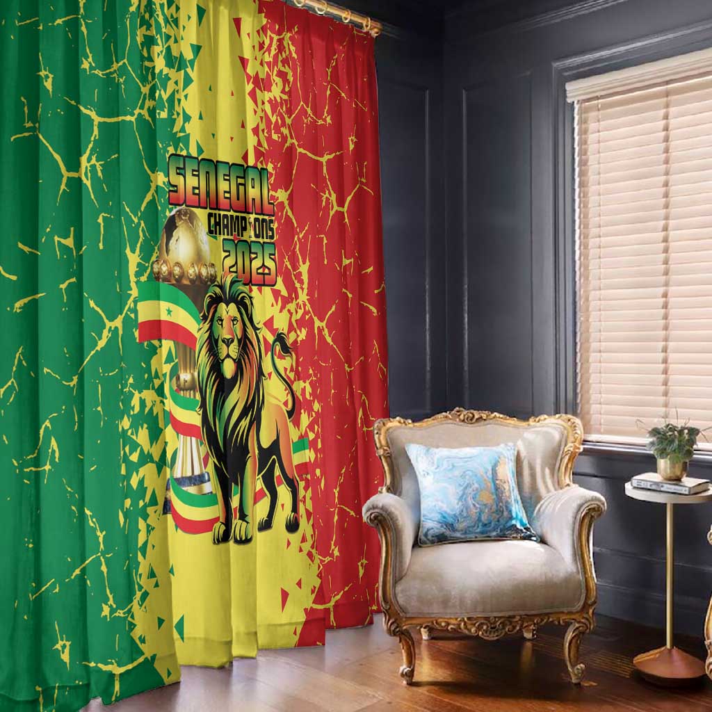Senegal Football Window Curtain We Are the Champions