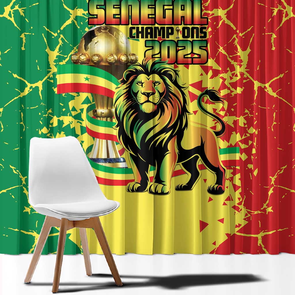 Senegal Football Window Curtain We Are the Champions