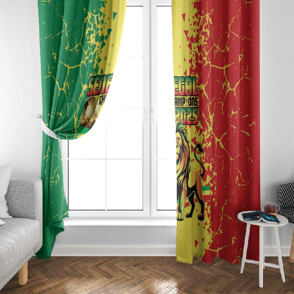 Senegal Football Window Curtain We Are the Champions