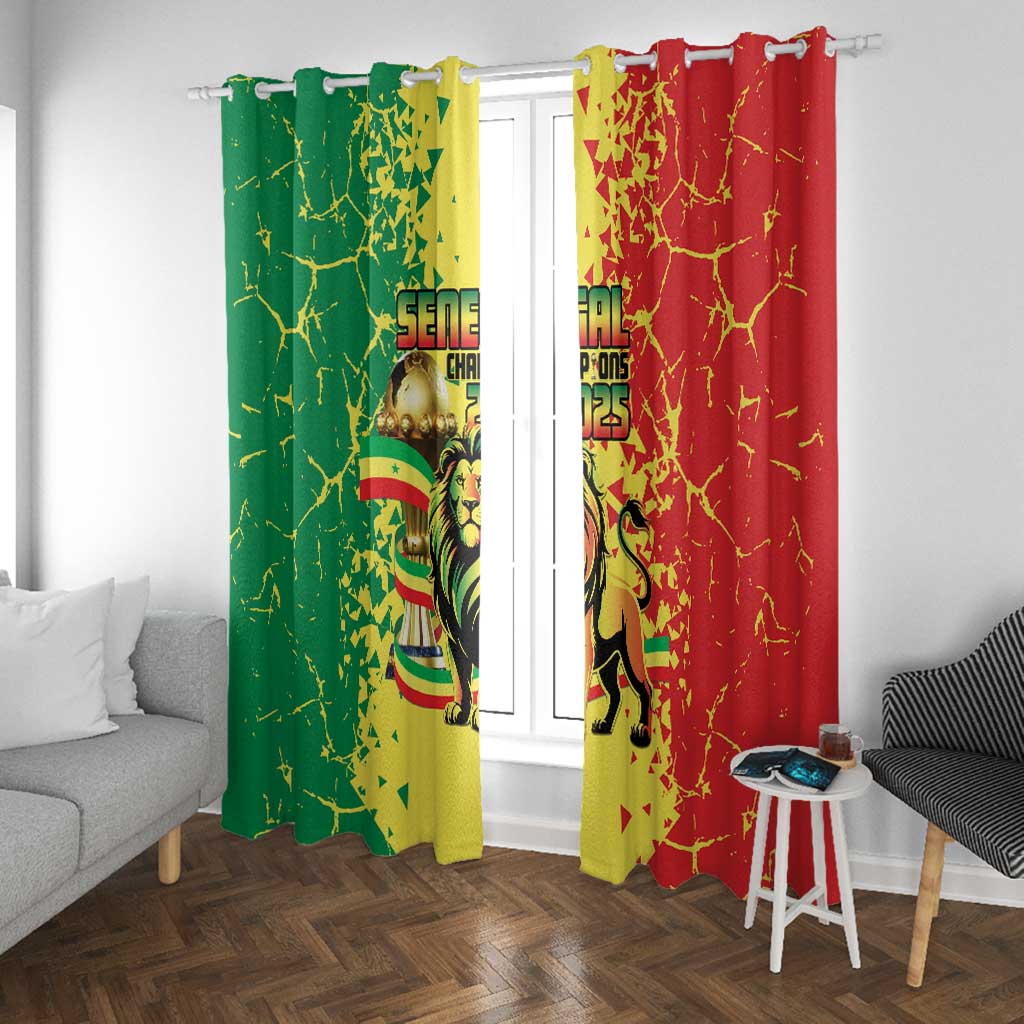 Senegal Football Window Curtain We Are the Champions