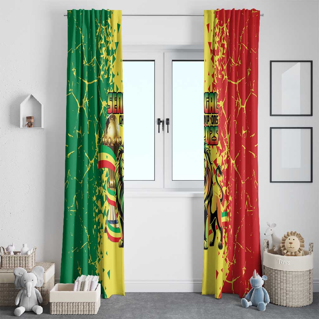 Senegal Football Window Curtain We Are the Champions