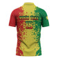 Custom Senegal Football Zipper Polo Shirt We Are the Champions