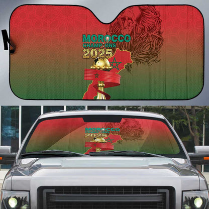 Morocco Football Auto Sun Shade 2025 Victory Is Ours
