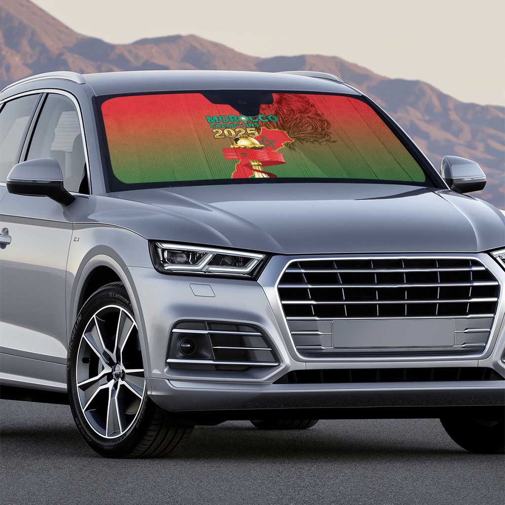 Morocco Football Auto Sun Shade 2025 Victory Is Ours
