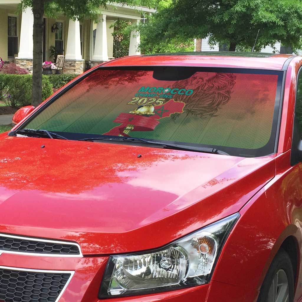 Morocco Football Auto Sun Shade 2025 Victory Is Ours