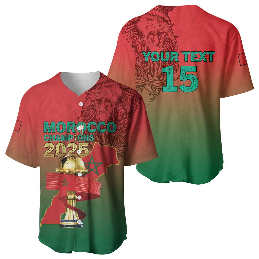 Custom Morocco Football Baseball Jersey 2025 Victory Is Ours
