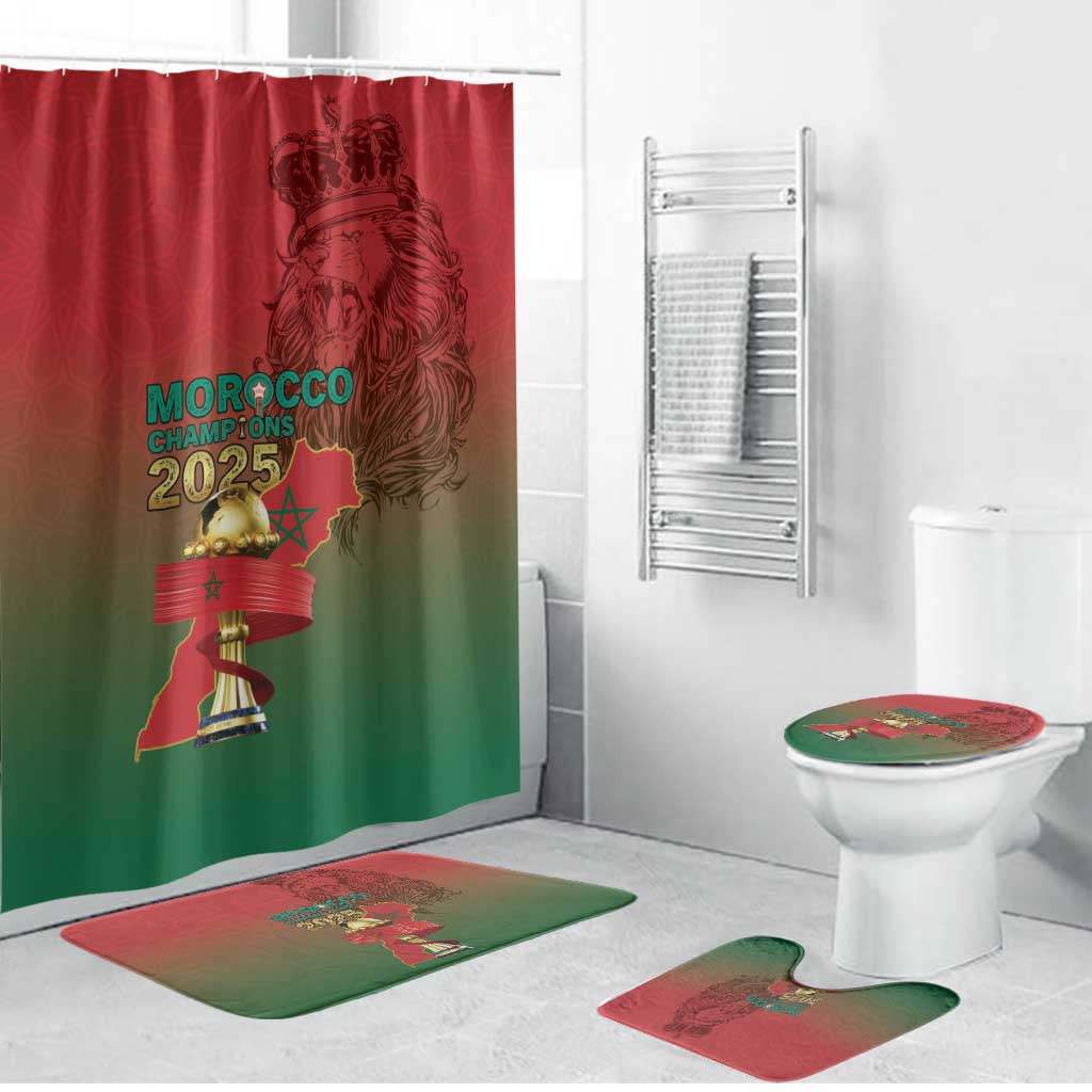 Morocco Football Bathroom Set 2025 Victory Is Ours