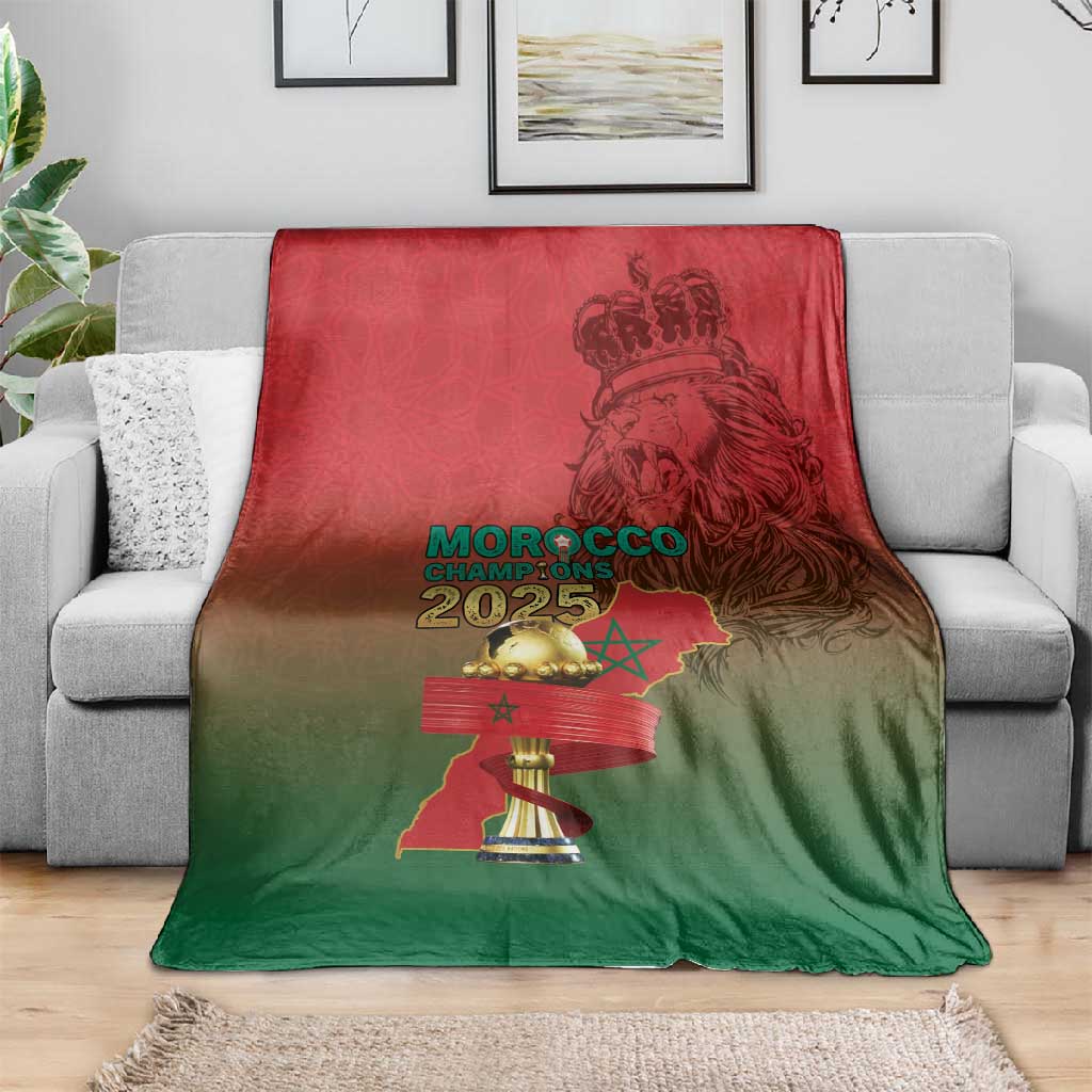 Morocco Football Blanket 2025 Victory Is Ours