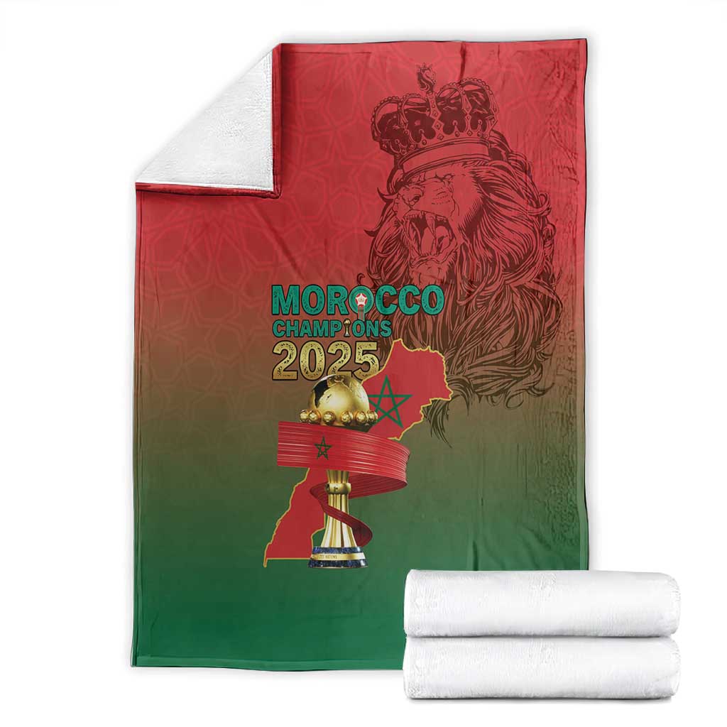 Morocco Football Blanket 2025 Victory Is Ours