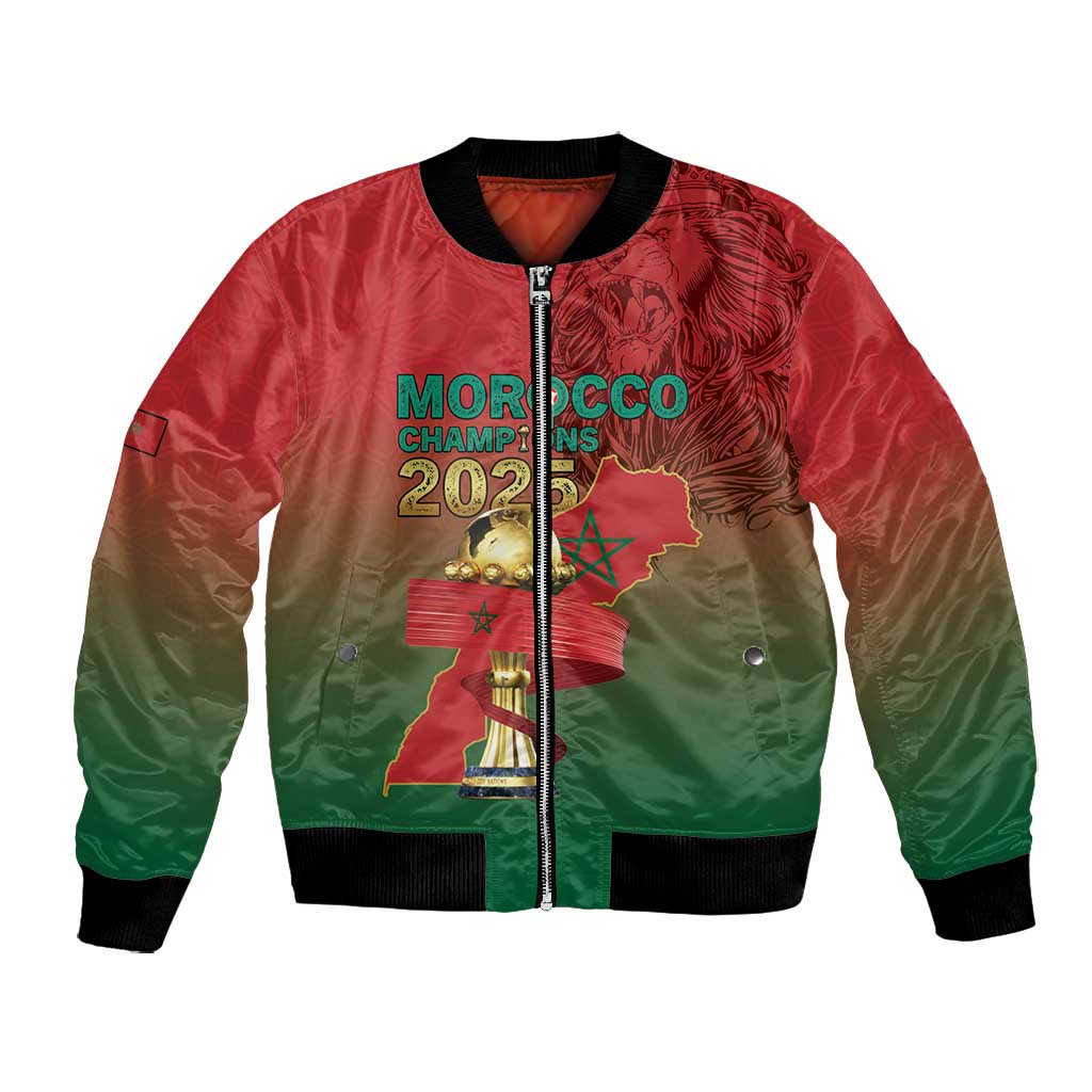 Custom Morocco Football Bomber Jacket 2025 Victory Is Ours