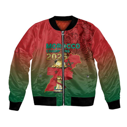 Custom Morocco Football Bomber Jacket 2025 Victory Is Ours