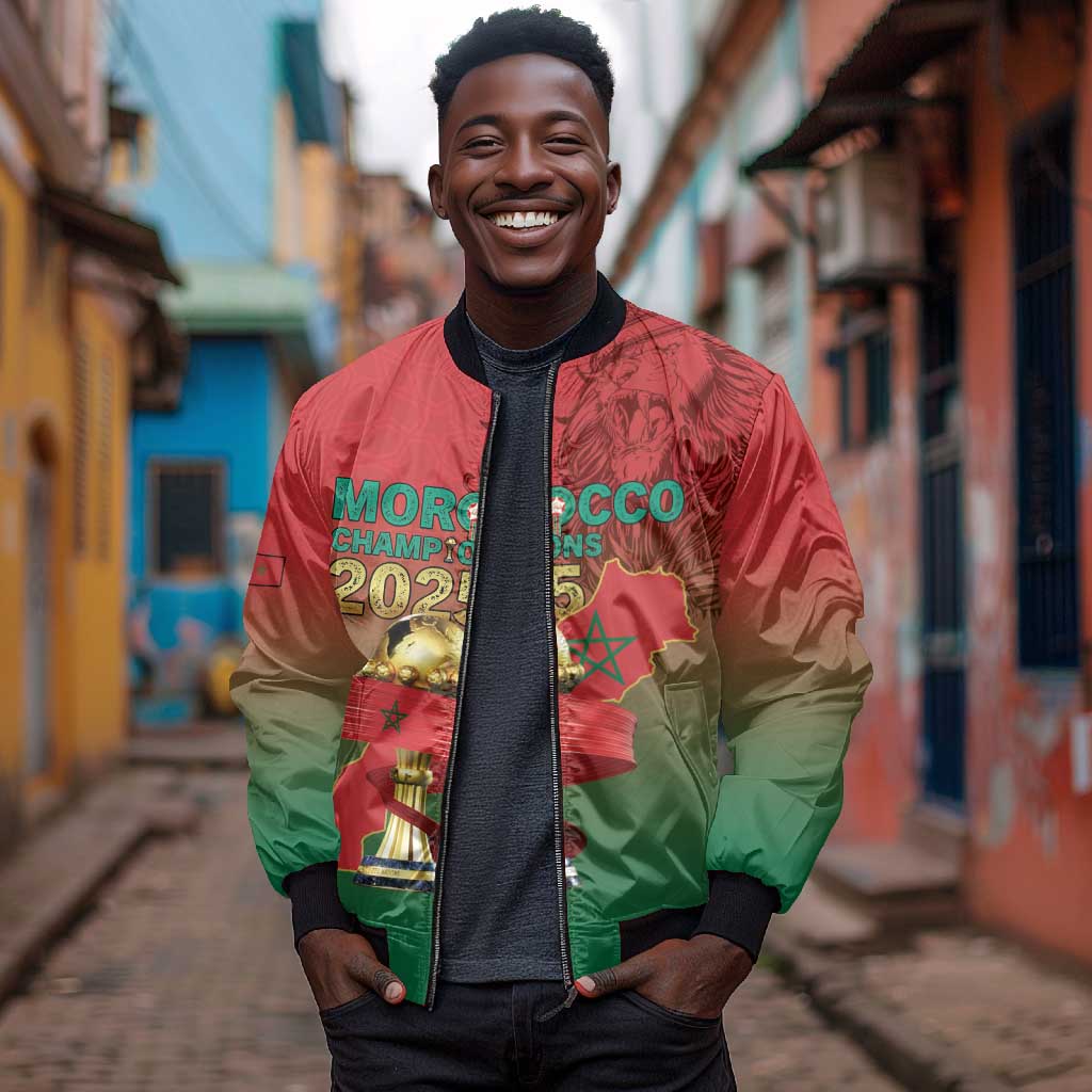 Custom Morocco Football Bomber Jacket 2025 Victory Is Ours