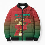 Custom Morocco Football Bomber Puffer Jacket 2025 Victory Is Ours