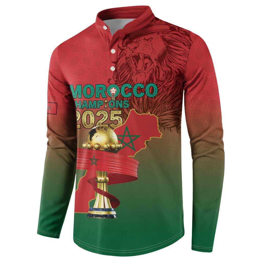 Custom Morocco Football Button Sweatshirt 2026 Victory Is Ours