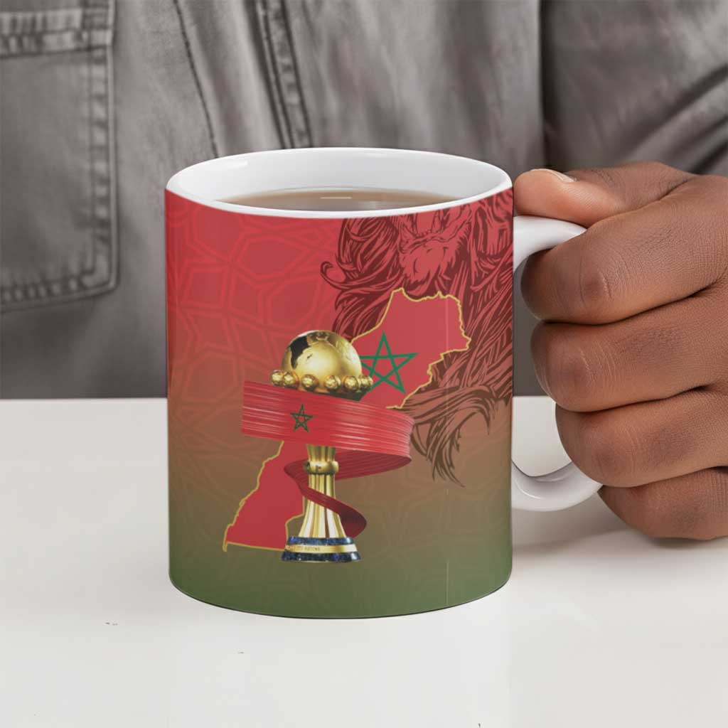 Morocco Football Ceramic Mug 2025 Victory Is Ours