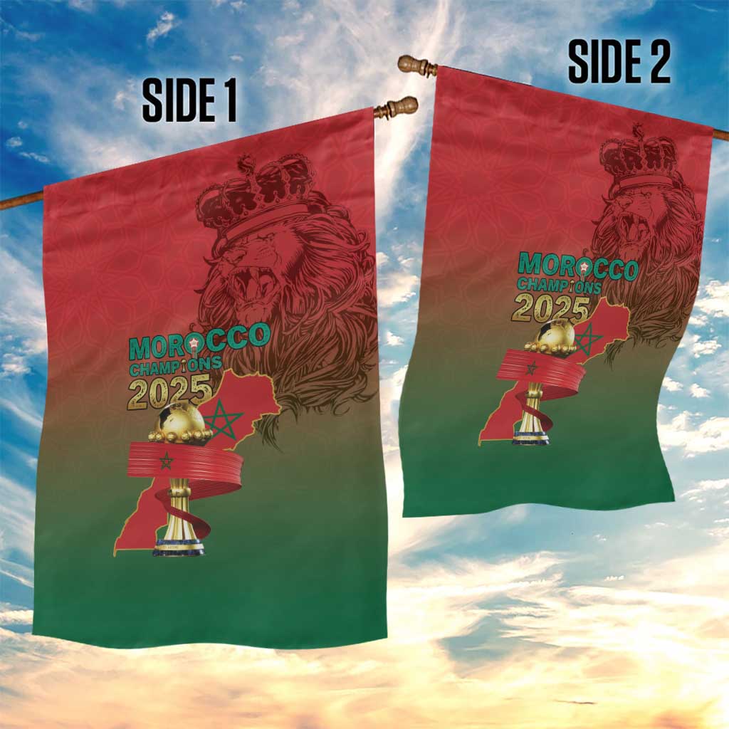 Morocco Football Garden Flag 2025 Victory Is Ours