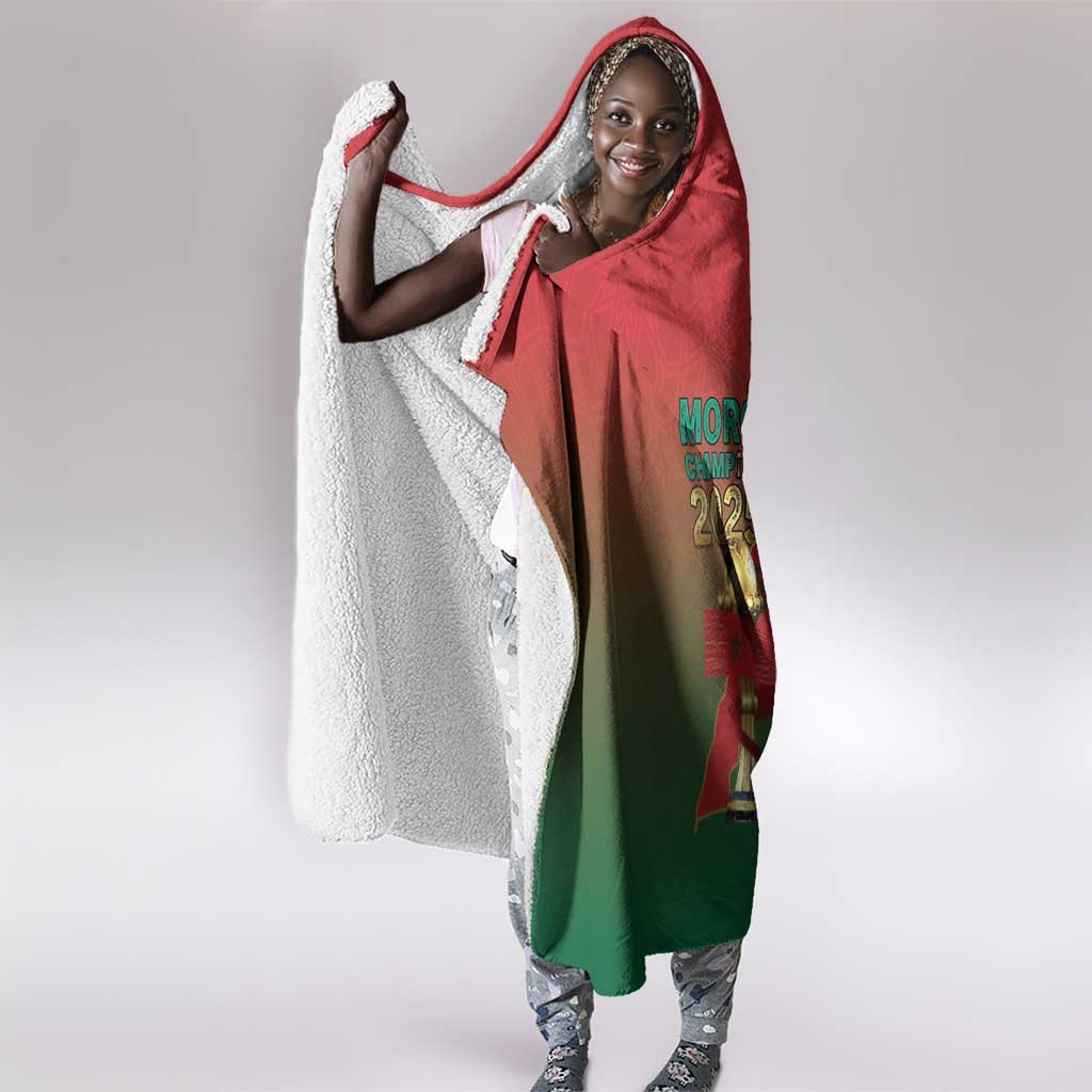 Morocco Football Hooded Blanket 2025 Victory Is Ours