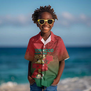 Custom Morocco Football Kid Hawaiian Shirt 2025 Victory Is Ours