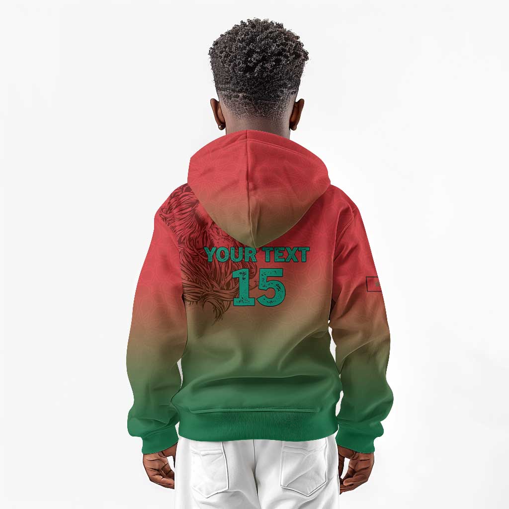 Custom Morocco Football Kid Hoodie 2025 Victory Is Ours