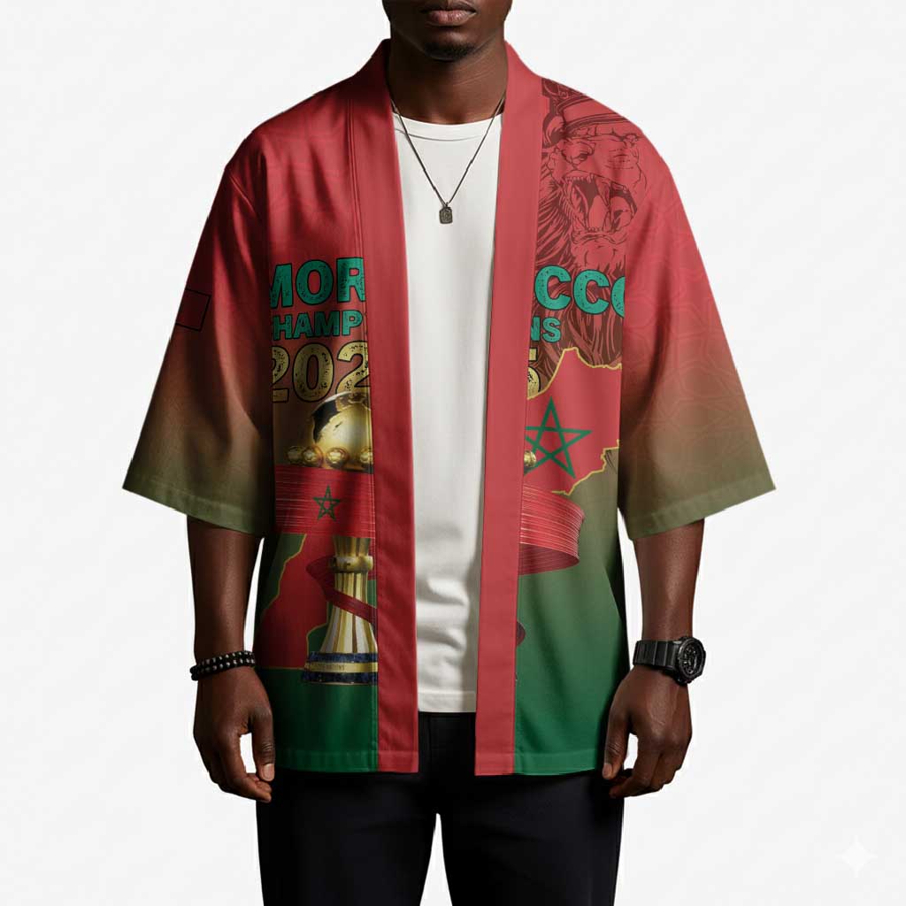 Custom Morocco Football Kimono 2025 Victory Is Ours
