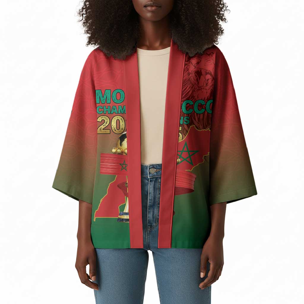 Custom Morocco Football Kimono 2025 Victory Is Ours