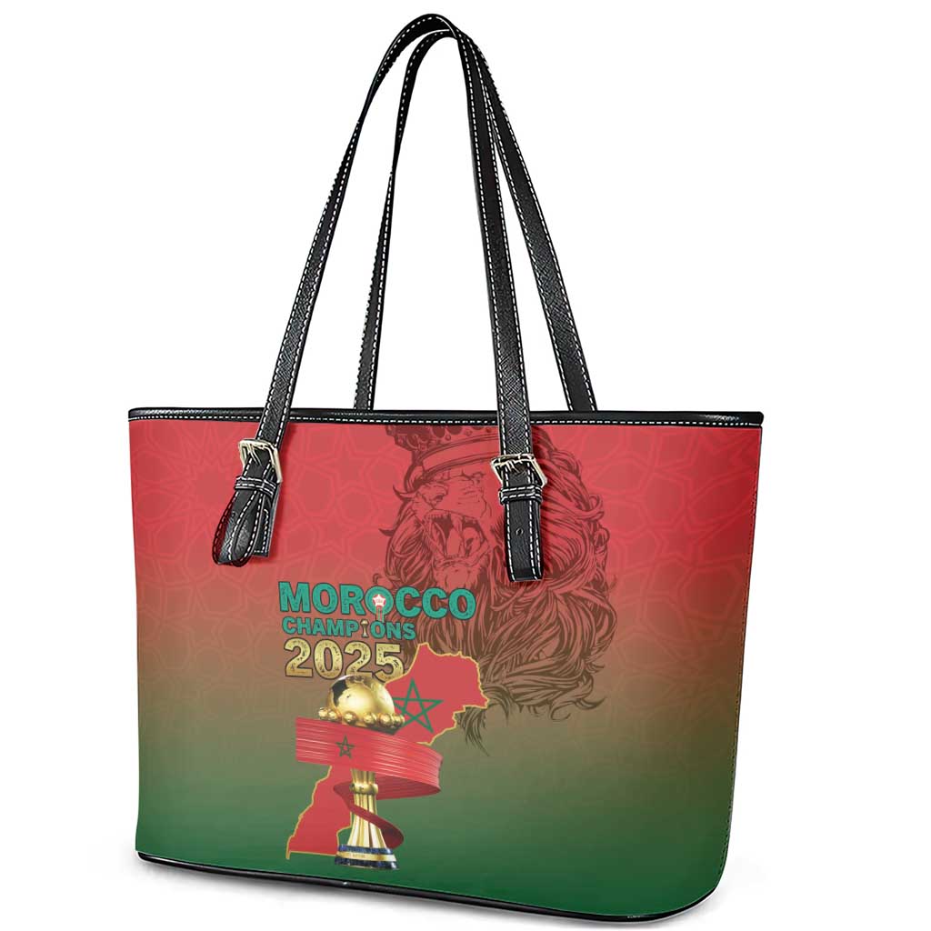 Morocco Football Leather Tote Bag 2025 Victory Is Ours