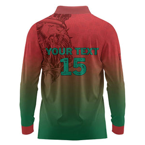 Custom Morocco Football Long Sleeve Polo Shirt 2025 Victory Is Ours