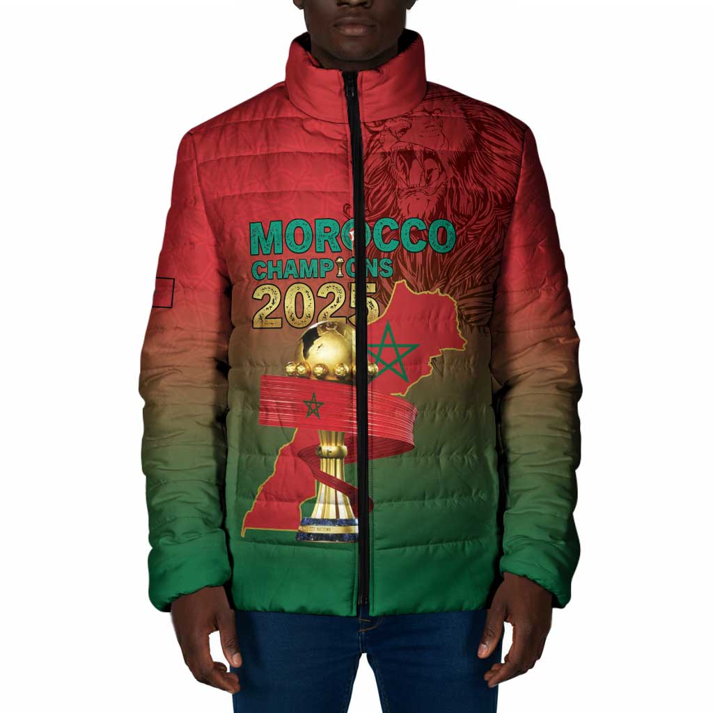 Custom Morocco Football Padded Jacket 2025 Victory Is Ours
