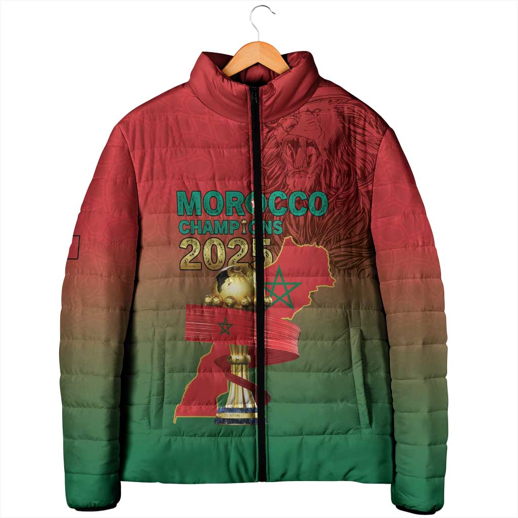 Custom Morocco Football Padded Jacket 2025 Victory Is Ours