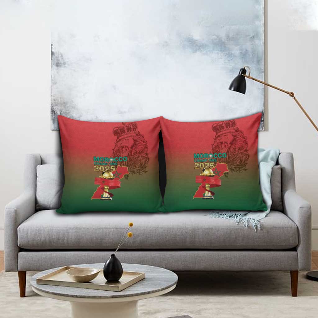 Morocco Football Pillow Cover 2025 Victory Is Ours