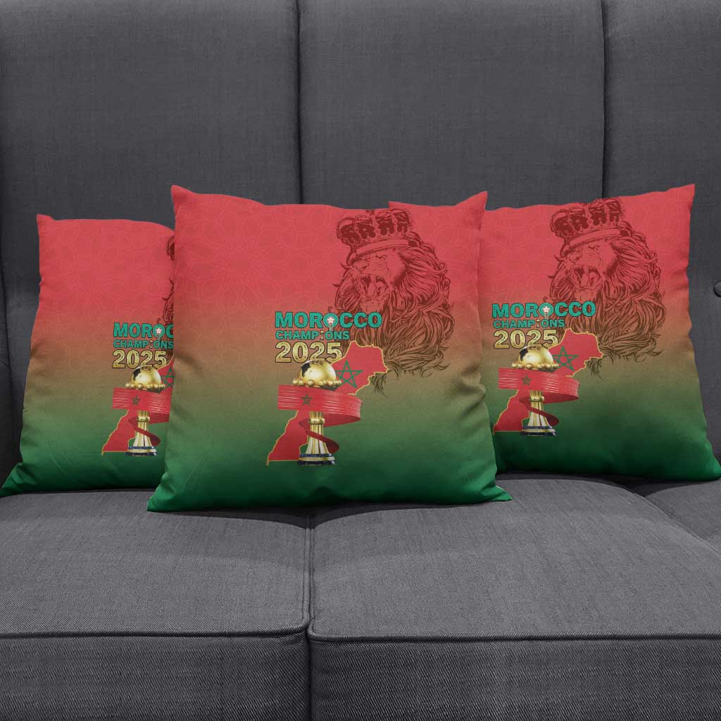 Morocco Football Pillow Cover 2025 Victory Is Ours