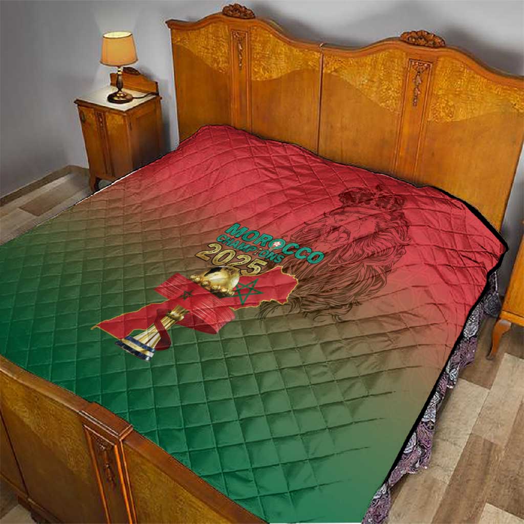 Morocco Football Quilt 2025 Victory Is Ours