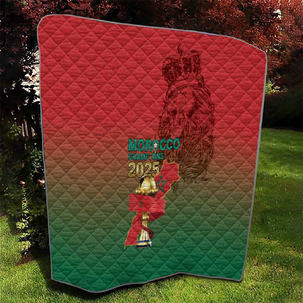 Morocco Football Quilt 2025 Victory Is Ours