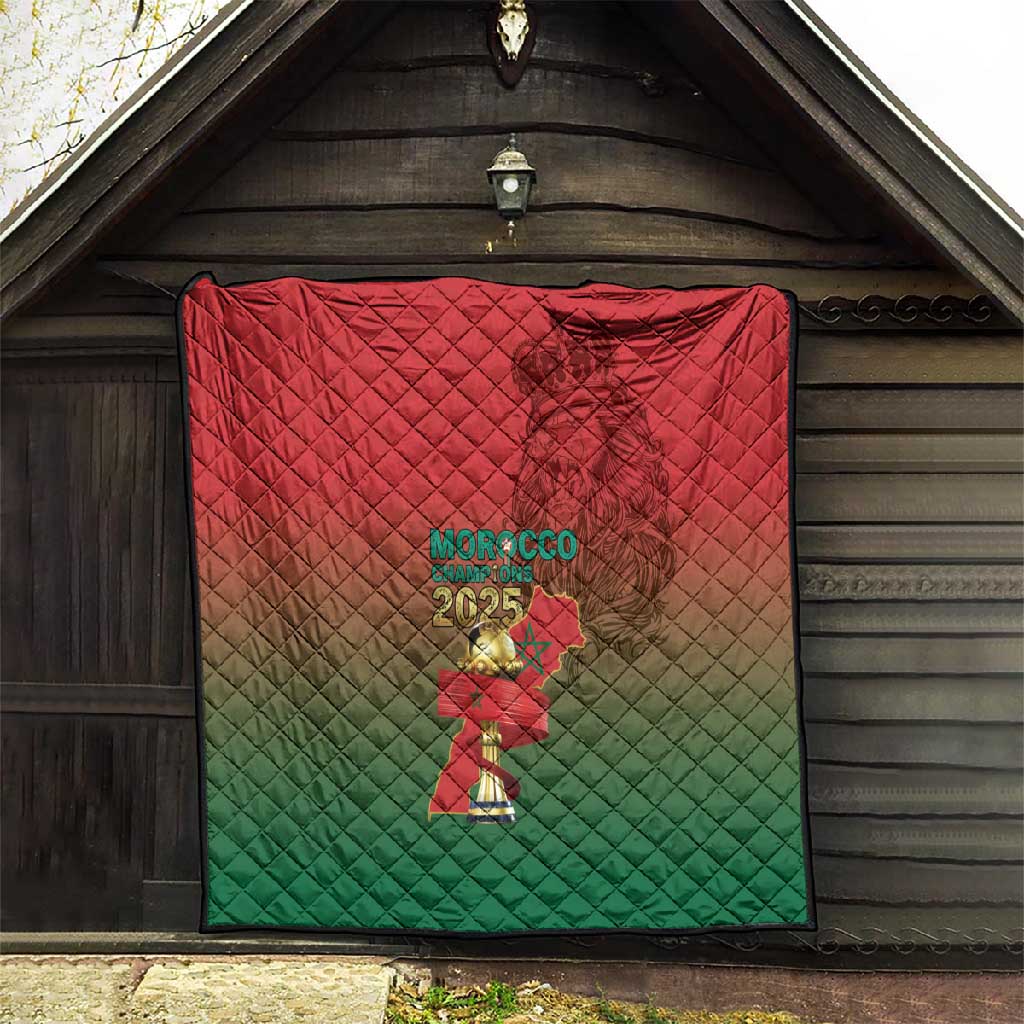 Morocco Football Quilt 2025 Victory Is Ours