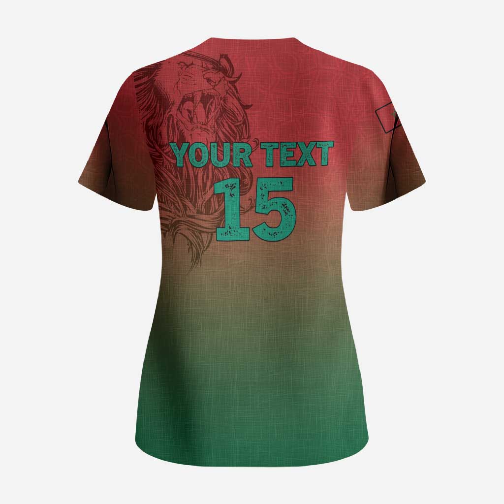 Custom Morocco Football Scrub Top 2025 Victory Is Ours