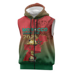 Custom Morocco Football Sleeveless Zip Hoodie 2025 Victory Is Ours