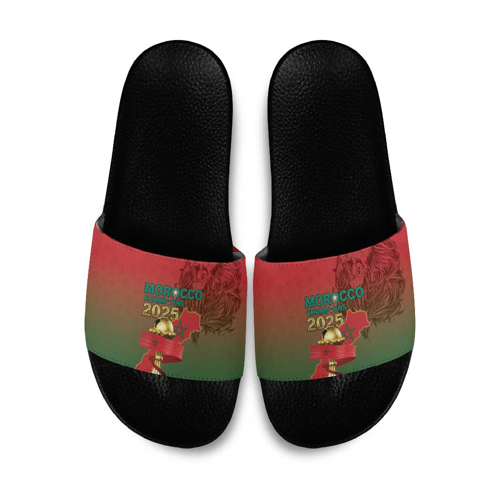 Morocco Football Slide Sandals 2025 Victory Is Ours