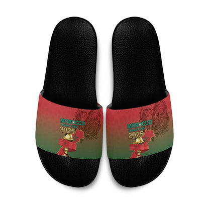 Morocco Football Slide Sandals 2025 Victory Is Ours