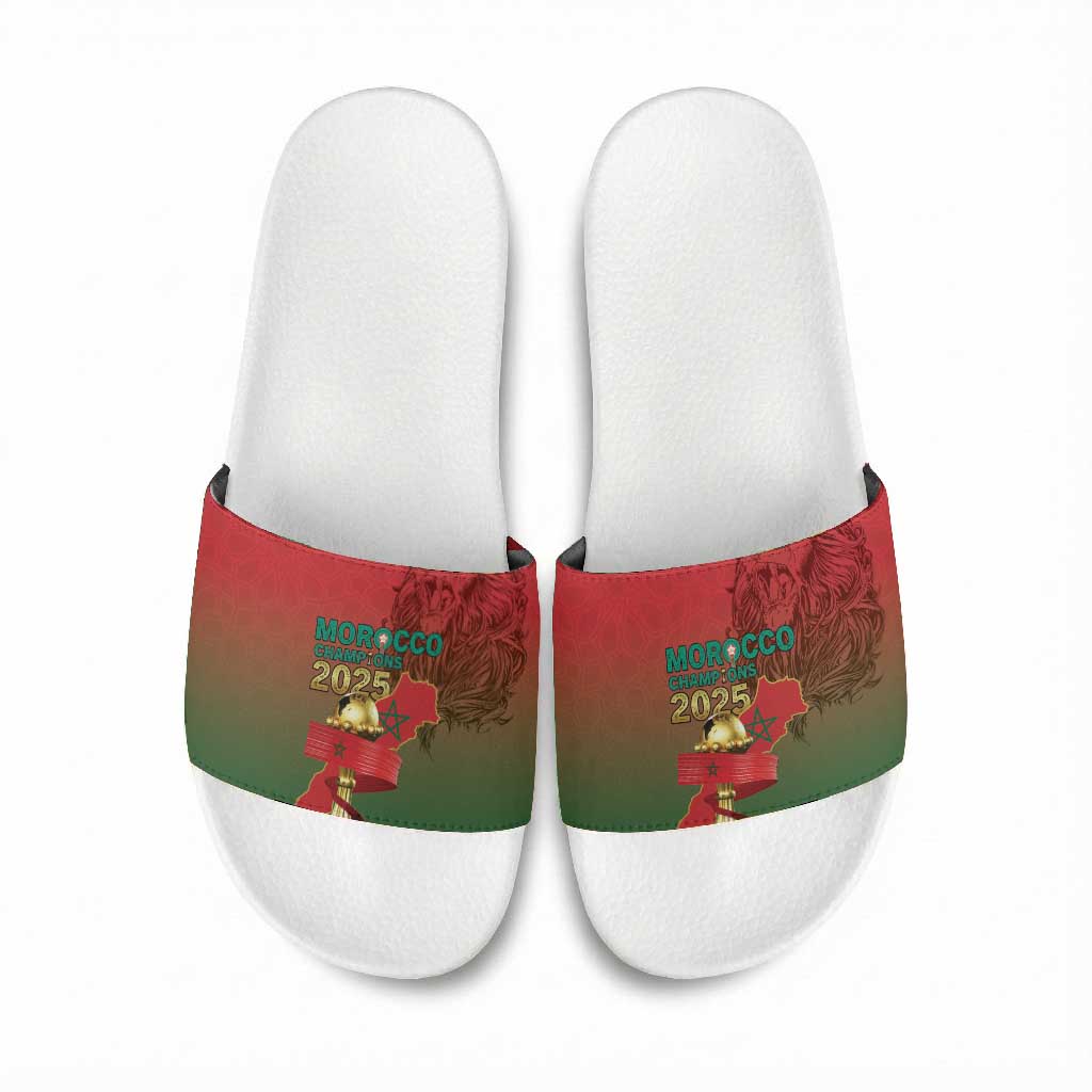Morocco Football Slide Sandals 2025 Victory Is Ours