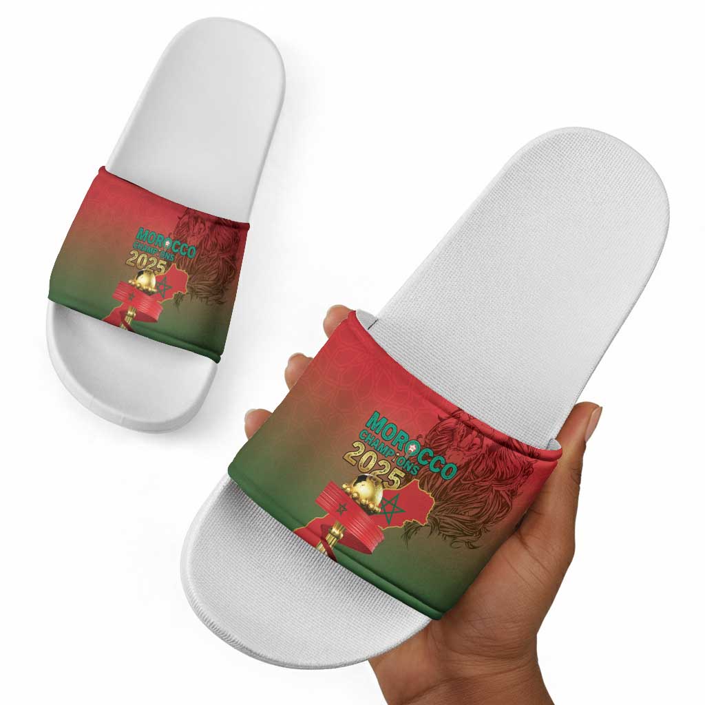 Morocco Football Slide Sandals 2025 Victory Is Ours